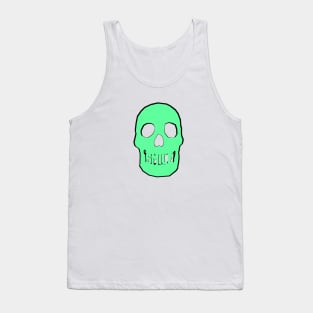 Green Skull Smile Tank Top
